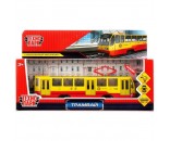 Модель TRAM71403-18SL-RDYE Трамвай желтый Технопарк  