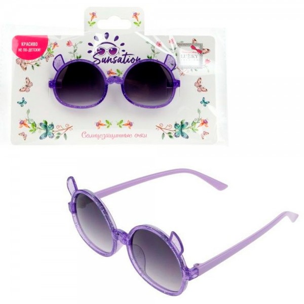 Солнцезащитные очки Мордочка оправа фиолетовая Т23390 Lukky   