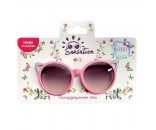 Солнцезащитные очки Кошечка,оправа бирюзовая с розовым Т22453 Lukky 