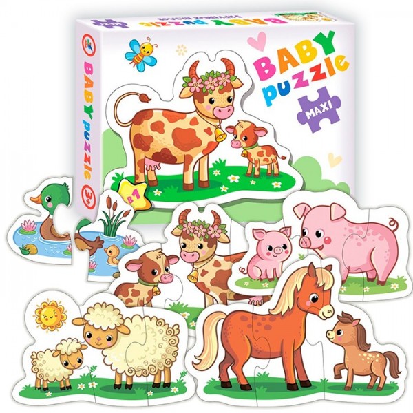 Пазл Baby Puzzle Мамы и малыши-2 3996