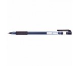 Ручка гелевая черный Pick Синяя 0,5мм с резиновым грипом GP_080025