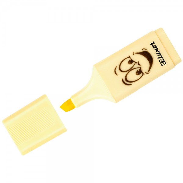 Текстовыделитель Luxor Eyeliter Pastel пастельный желтый, 1-4,5мм 338390