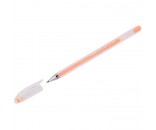 Ручка гелевая Crown Hi-Jell Pastel оранжевая пастель, 0,8мм 290190