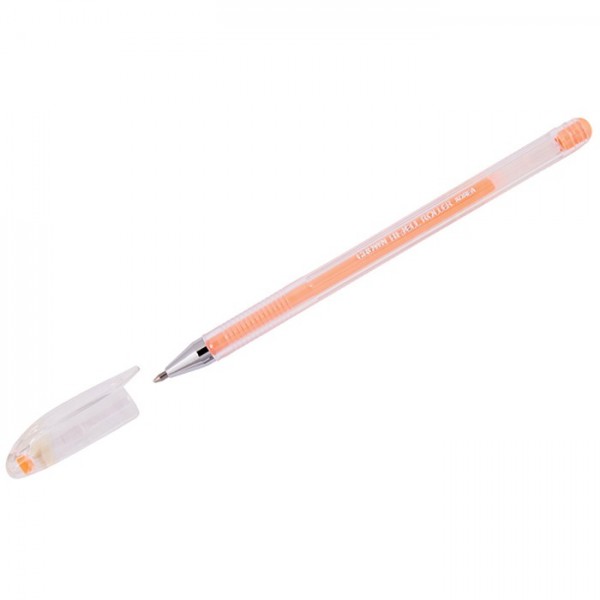 Ручка гелевая Crown Hi-Jell Pastel оранжевая пастель, 0,8мм 290190