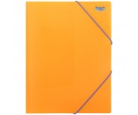 Папка для тетрадей на резинке Мульти-Пульти, А4, 500мкм, оранжевая 326557